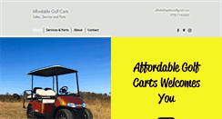 Desktop Screenshot of affordablegolfcarts.biz