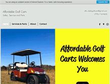 Tablet Screenshot of affordablegolfcarts.biz